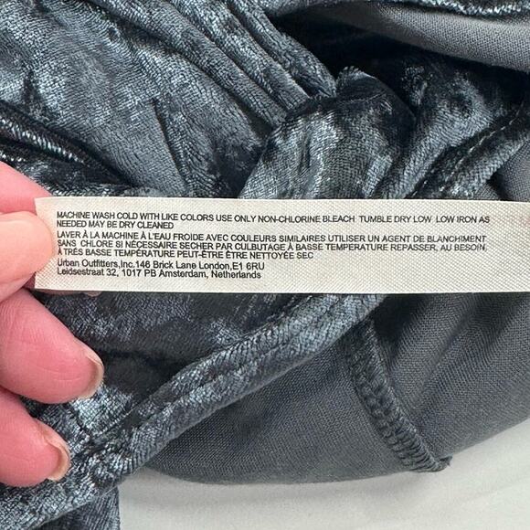 NWT | Free People Intimately | Velour Puff Sleeve Bodysuit | Gray | Various Size - Picture 10 of 12